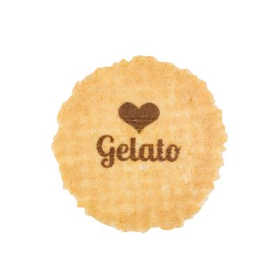 Love Gelato design Wafer discs 1 x 1000